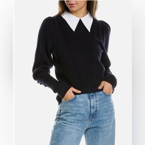 Ted Baker Adelina mock collar navy sweater